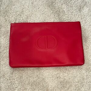 Christian Dior Red & Pink Makeup Bag/Clutch